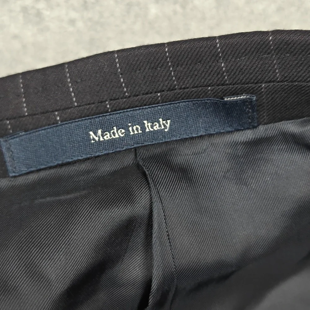 Ermenegildo Zegna Blazer Mens IT 54 Gray Wool Pinstripe‎ Trofeo Suit Jacket